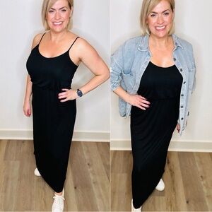 Lush Black Maxi Dress